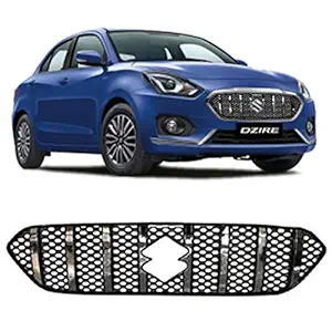 CAR SAAZ GTR Style Front Chrome Grill Compatible with Swift Dzire Type-3 (2017-2019)