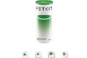 PETKIT Cat Litter Box Liners for PURA MAX Pro and PURA MAX 2 Self Cleaning Cat Litter Tray, Replacement Waste Bags, 49.5 * 40cm (18 Bags)