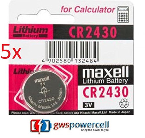Preisvergleich Produktbild GWS-POWERCELL® MAXELL CR 2430 (CR2430, 5x)