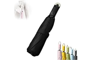LINZONG Three-Fold Self Opening And Retracting Umbrella with Buckle,Lightweight Portable Travel Umbrella,360 Degree Rotatable Handle Windproof Windproof Umbrella