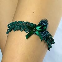 Strumpfband Grün Hochzeit Braut Brautkleid Unterwaesche