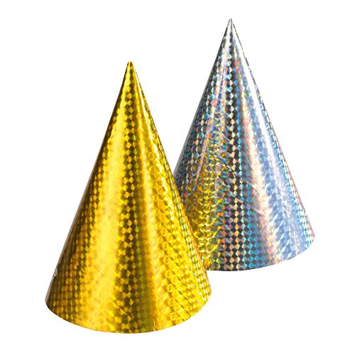 Preisvergleich Produktbild Susy Card 11221074 - Partyhüte, Holografie, 10 Stück
