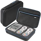 iAmer Carrying Case for SNES Classic Mini Edition(2017), Hard Travel Case for Nintendo Super NES Classic Mini Console, 2 Controllers, HDMI Cable and other Accessories Storage Bag-Improved Version