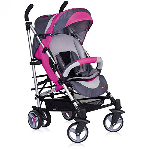 Pushchair - Stroller 'Buggy' - Multi Positions - lots of accessories included - Premium Quality - in 5 colors available - Colour:Magenta - 1104