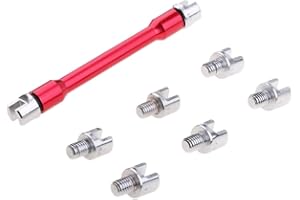 VOANZO Chiave Dinamometrica per Raggi per Moto Chiave per Raggi per Bici Set di Chiavi CNC 5.0‑6.8 per la Maggior Parte delle Moto -Rosso