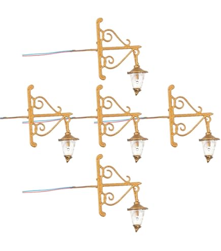 5x Mini Wandleuchten Für Puppenhaus - LED Beleuchtung 1:87