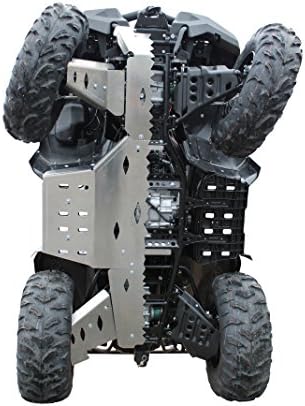 Skid plate Offroad Yamaha Grizzly 700, 2016 Complete set including rear and front A-Arm guards in 4mm (1 37/64 in) aircraft aluminum