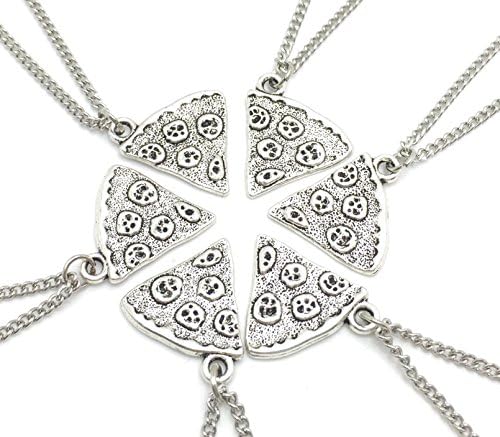 6 Pizza Slices Necklaces - Friendship Necklaces
