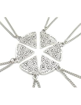 Freundschafts-Halsketten 12Pizza-Stücke