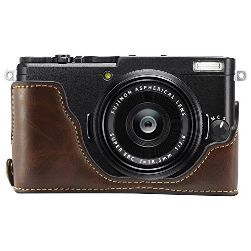 First2savvv XJPT-X70-D10 Gehäusehälfte präzise Passform PU-Leder Kameratasche Fall Tasche Cover für FUJIFILM Fuji X70