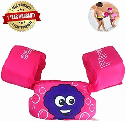 FireBee Swim Arm Bands Trainer Float Jacket Vest Learn Swimming Independence Fun Aid Water Pool Beach