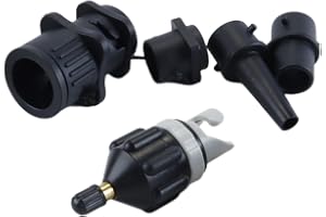 Namvo Sup-adapter för kompressor Sup-ventiladapter med 4 delar gasmunstycke, för uppblåsbara båtar