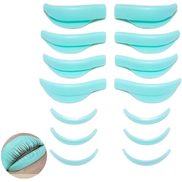 TTPSRY 7 Paar Silikon-Aufsätze Für Wimpernzangen – Ersatzpads Für Schonendes Wimpernstyling