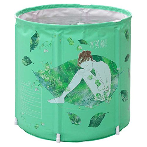 Klapp Badewanne Koreanische erwachsene Wanne / Haushaltsbadewanne / faltende Badewanne / Kinderplastikwanne grün Faltbare Badewanne