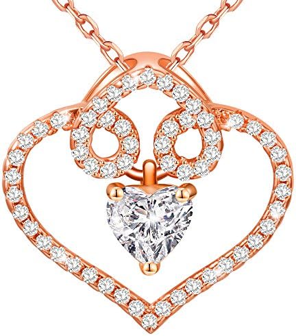 Necklace for Women - White Crystal Pendant - Fashionable Jewelry