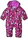 Columbia Babies Snuggly Bunny Bunting All-in-One Suit - Bright Plum Animal Print, Size 6/12