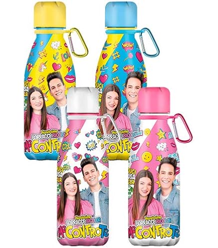 Borraccia Me Contro Te 400ml - Gialla, Con Beccuccio, Per Bevande Calde E Fredde - Foto 10