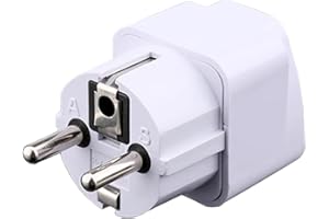 Jembe - Universal UK US to EU Plug AC Power Outlet Charger Adapter Converter European Standard Plug Travel Plug (1)