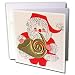Produktbild 3drose Santa spielt die French Horn – Grußkarten, 15,2 x 15,2 cm, Set 6 (GC _ 29059 _ 1)