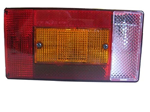 Piloto posterior Europa AJBA derecho para remolque. Medidas: 100x190cm. Funciones: posición, freno, intermitente, matrícula y marcha atrás