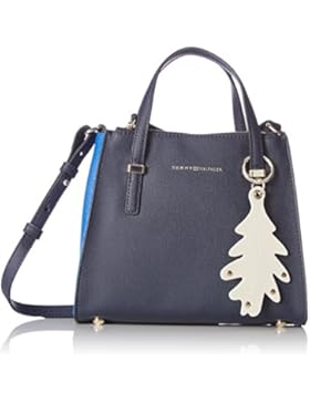 Tommy Hilfiger Damen Modern Mini Satchel CB Tornistertasche, Blau (Tommy Navy), 9x20x24 cm