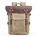 Price comparison product image SHS Camera Backpack SLR Camera Bag Waterproof Batik Canvas Retro Fashion Digital Camera Backpack Multifunction Travel Backpack (Khaki)