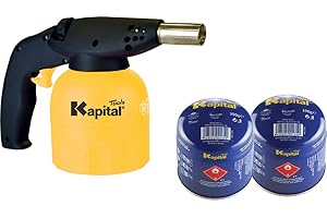 KAPITAL PACK CANDILEJA + 2 CARTUCHOS BUTANO 200