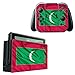 Produktbild Flagge Malediven, Winken, Design folie Sticker Skin Aufkleber Schutzfolie mit Farbenfrohe Design für Nintendo Switch Designfolie