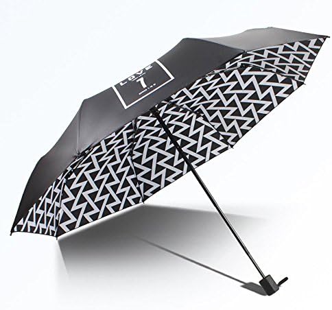 Umbrella Sun Visor Anti-Uv Female Folding Rain Black Plastic Umbrella