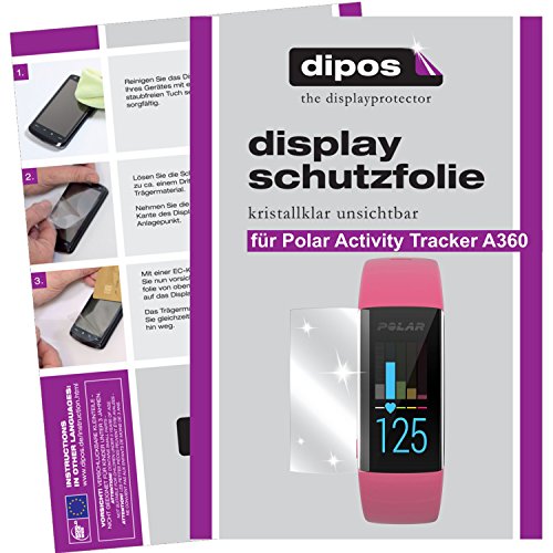 dipos Polar Activity Tracker A360 Schutzfolie (6 Stück) - kristallklare Premium Folie Crystalclear
