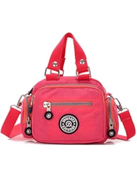 Tiny Chou Mini Farbe wasserabweisend Nylon Handtasche Cross Body Schultertasche für Frauen & Mädchen