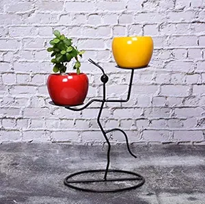 HINS Multicolor Polka Metal Round Shape Flower Plant Pot With T Light Lady Stand Metal Pots For Indoor Plants I Elevated Garden Planter I Raised Planter I Desk Plant I Raised Planter Box I Ascent Homes Metal Planter I Raised Planter Box With Legs I Brass Pots For Indoor Plants I Golden Planter I Mid Century Plant Stand I Brass Planters For Indoor Plants I Indoor Plant Stand For Living Room I Metal Planters Pot For Indoor Plants designer pots for indoor plants