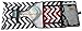 Boo Moi - Baby Changing Mat and Mini Bag - Nappy Changing Station - Travel Mat - Mini Bag. Black and White Chevron Design. Lightweight, Waterproof and Durable. Wipe Clean, Cushioned Changing Pad. Wide Padded Change Pad