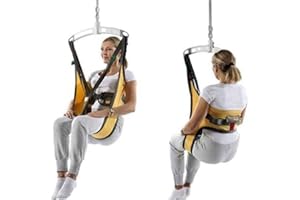 FZC-YM Courroie de transfert de glissière d'escalier à élingue de levage de patient complet, chaise d'évacuation d'urgence à élingue de toilette moyenne de haut en bas, pour personnes âgées à handicap bariat