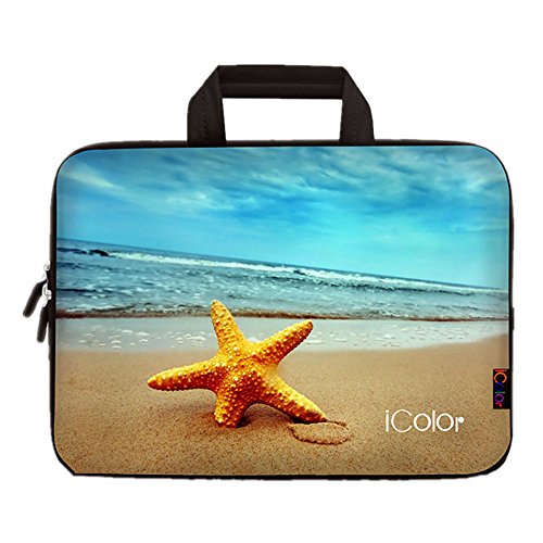 iColor Netbook- und iPad- Tasche Notebooktasche Laptoptasche Schutzhülle für Größe 9,7 10 10,2 Zoll) mit Tragegriff