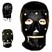 Produktbild -ECHTLEDER- BDSM und Bondage Ledermaske #6015 EL, mit Augenklappe und Mund Reißverschluss -TOP QUALITÄT-