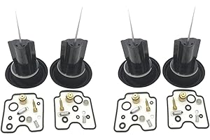 ICECHEN 4 Ensembles Convient pour Bandit 1200 GSF1200 GSF1200S PièCes de Diaphragme de Kit de RéParation de Carburateur de