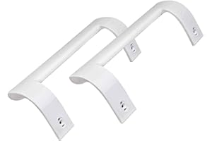 Recamania KIT Dos Tiradores Puerta frigorífico compatible con Beko, Saivod - Cod. original 4321270300, 2PT-163 - Medidas 250mm, distancia entre tornillos 215mm