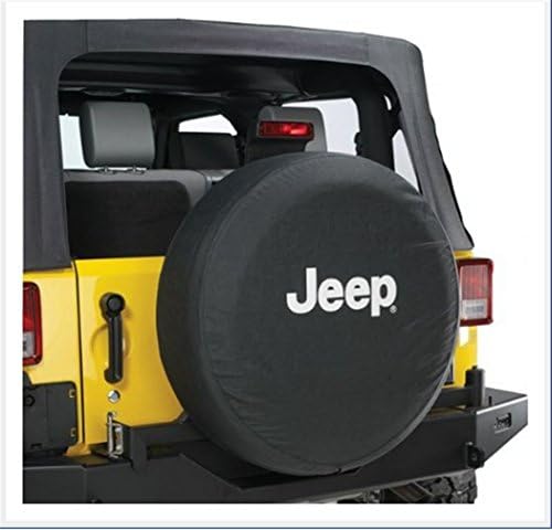 Jucarvo Spare Wheel Tire Tyre Case Cover Protector 17inch PVC Black with Logo