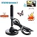 Price comparison product image Teepao Indoor Outdoor HDTV Antenna, Portable Digital Hdtv Antenna 50 Miles Range for USB TV Tuner/DVB-T Television/DAB Radio/SD/4K - With Magnetic Base