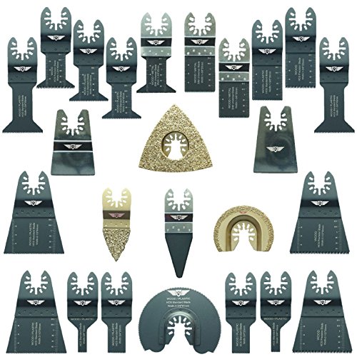 25 x topstools SW _ fak25 Fast Fit Mix Klingen Box-Set für Dewalt, Stanley, black und Decker, Bosch, Fein Multimaster, Multitalent, Makita, Milwaukee, Einhell, ergotools, Hitachi, Parkside, Ryobi, Worx, Workzone Multitool Multi Tool Zubehör - 4