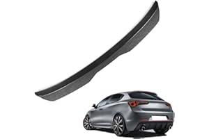 YFZCLYZAXET Auto Spoiler posteriori per A-lfa Romeo Giulietta (Typ 940) QV 2010 2011 2012-2014 2015 2016 2017-2023 Nastro Installare Adesivo,ABS Alettone Tetto Posteriore Tuning Ala Styling Accessori
