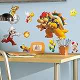 RoomMates Repositionable Childrens Wall Stickers Nintendo Super Mario