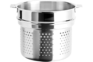 Cristel - ECP22Q - Éléments cuit-pâtes INOX 22cm sans poignée Amovible - Collection Mutine