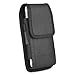 Price comparison product image iPhone 7 Plus Belt Clip Case,iNNEXT PLUS SIZE Pouch Case Holster for Samsung Note 8 Galaxy S8 plus/iPhone 6 /6S PLUS, Galaxy Note 5,Galaxy S6 Edge Plus (5.5" inch)~ Heavy Duty Oxford Canvas Velcro Flap Vertical / Horizontal Case with Steel Belt Clip Holster,Black