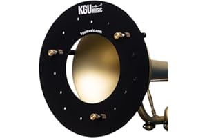 Deflektor KGUBrass für Trompeten, Posaunen, Bassposaunen, Flügelhörner, Trompetenspiegel, Acryl Deflektor für Horn (Trompete, Schwarz)