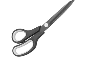 KUONIIY Forbici ultra affilate Rivestita in Titanio titanio con impugnatura morbida, forbici multiuso, 19,5 cm