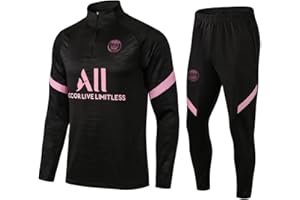Kobzio 2022/23 Chándales de fútbol Paris,chandal niño de fútbol Chaqueta Entrenamiento y Pantalones de chándal Fitness Entrenamiento Deportivo Traje de Jogging Unisex Imagen 13 M