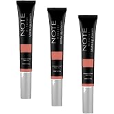 Note Cosmetics Mineral Matte Lip Cream 02 Nude Love Yarı Mat Bitişli Likit Ruj, Nude (3 paketi)