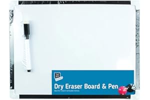 NITAAR White Plastic Board with Pen Set, 4 Pieces (29.5cm x 22.5cm) - Durable, Perfect for Instant Notes, Memos, & More
